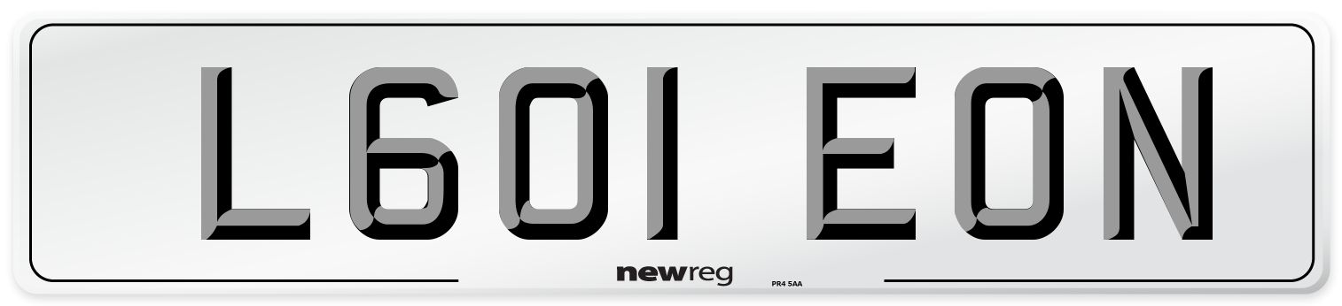 L601 EON Number Plate from New Reg